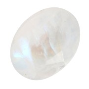 8x6mm Faceted oval cabochon - Moonstone x1|raw }}