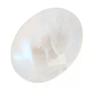 8x6mm Faceted oval cabochon - Moonstone x1