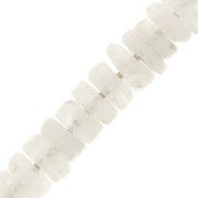5x2mm Gemstone round Heishi beads - Moonstone x20