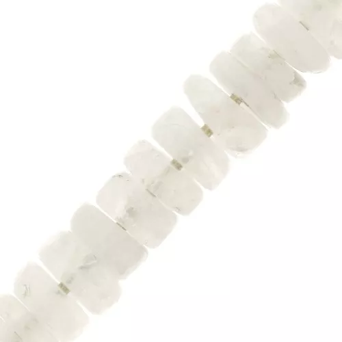 Heishi gemstone beads 5x2 mm - Moonstone x20