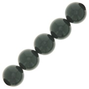 12mm Preciosa Pearls - Round Maxima - Malachite x6|raw }}
