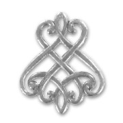 Spacer 25x20mm Old silver tone x2|raw }}