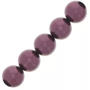 10mm Preciosa Pearls - Round Maxima - Pearl Effect Light Burgundy x5