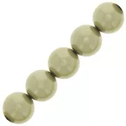 10mm Preciosa Pearls - Round Maxima - Pearl Effect Light Green x5