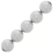 10mm Preciosa Pearls - Round Maxima - Pearl Effect Light Grey x5