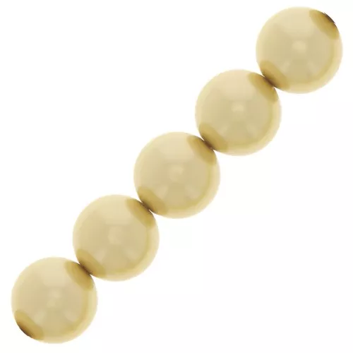 10mm Preciosa Pearls - Round Maxima - Pearl Effect Vanilla x5