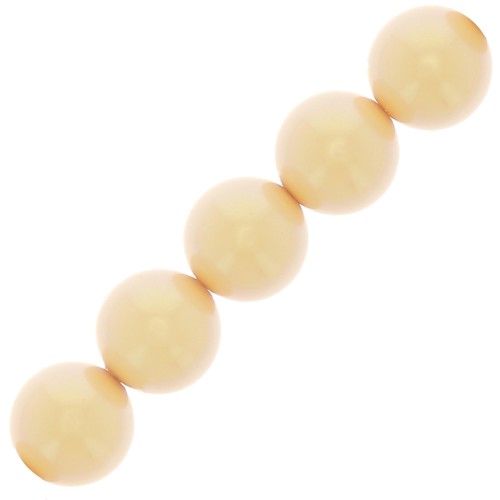 10mm Preciosa Pearls - Round Maxima - Pearlescent Yellow x5