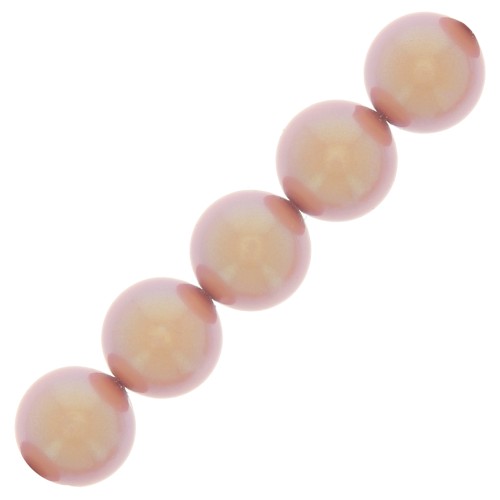 10mm Preciosa Pearls - Round Maxima - Pearlescent Pink x5