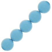 10mm Preciosa Pearls - Round Maxima - Aqua Blue x5|raw }}