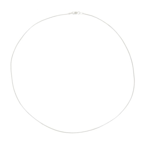 925 Sterling Silver 1.10mm snake mesh choker x50cm