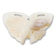 Mother-of-Pearl Flower 25x41mm Natural x1