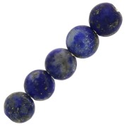 3mm Round gemstone beads - Lapis Lazuli - Frosted effect x25|raw }}