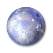 Spangled round bead 20mm Blue x1