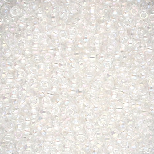 Preciosa 11/0 2 mm Seed Beads - Crystal AB, 20 g