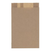 Kraft Paper Pouch 12x4.5x19.5 cm - Brown x1