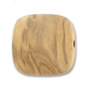Wooden Squared puck 12mm Olive wood x1