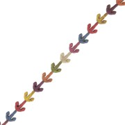 15.5x14mm Anchor dyed imitation Howlite beads - Multicoloured x37cm