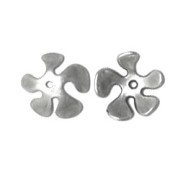 bead cap Petal-shaped 15mm Antique Silver Plating x1|raw }}