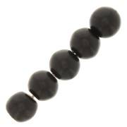 6mm Imitation Howlite Dyed Round beads - Black x20