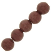 6mm Imitation Howlite Dyed Round beads - Brown x20|raw }}