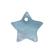 Mother-of-Pearl star-shaped Sequins 14mm Bleu Gris x10