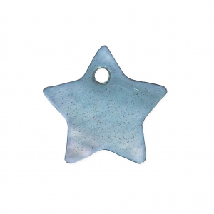 Mother-of-Pearl star-shaped Sequins 14mm Bleu Gris x10