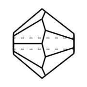 3mm Preciosa Crystal Bicones - MC Bead Rondell - Light Siam x30