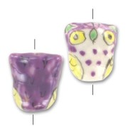 Ceramics Owl 20x18mm Purple x1|raw }}