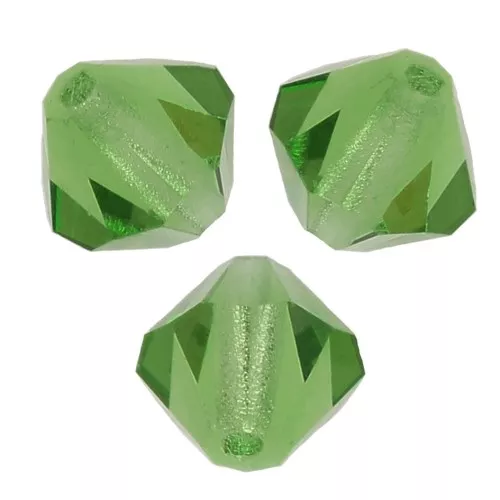 3mm Preciosa Crystal Bicones - MC Bead Rondell - Peridot x30