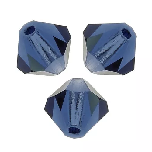3mm Preciosa Crystal Bicones - MC Bead Rondell - Montana x30