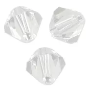 3mm Preciosa Crystal Bicones - MC Bead Rondell - Crystal x30