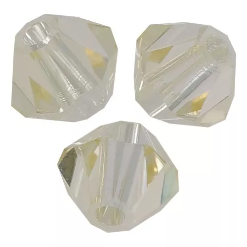 3mm Preciosa Crystal Bicones - MC Bead Rondell - Crystal Blond Flare x30