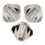 3mm Preciosa Crystal Bicones - MC Bead Rondell - Crystal Velvet x30