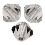 3mm Preciosa Crystal Bicones - MC Bead Rondell - Crystal Velvet x30