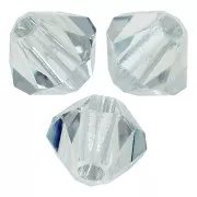 3mm Preciosa Crystal Bicones - MC Bead Rondell - Crystal Lagoon x30