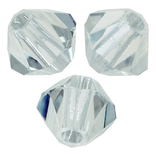 3mm Preciosa Crystal Bicones - MC Bead Rondell - Crystal Lagoon x30