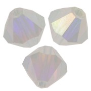 5mm Preciosa Crystal Bicones - MC Bead Rondell - Crystal AB 2X x12|raw }}