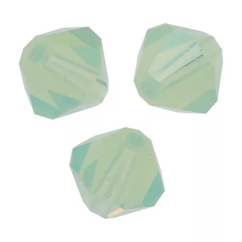 5mm Preciosa Crystal Bicones - MC Bead Rondell - Chrysolite Opal x12