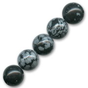 Beads Snowflake Obsidian  3mm x25|raw }}