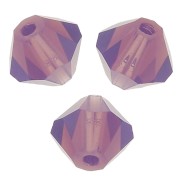 5mm Preciosa Crystal Bicones - MC Bead Rondell - Amethyst Opal x12|raw }}