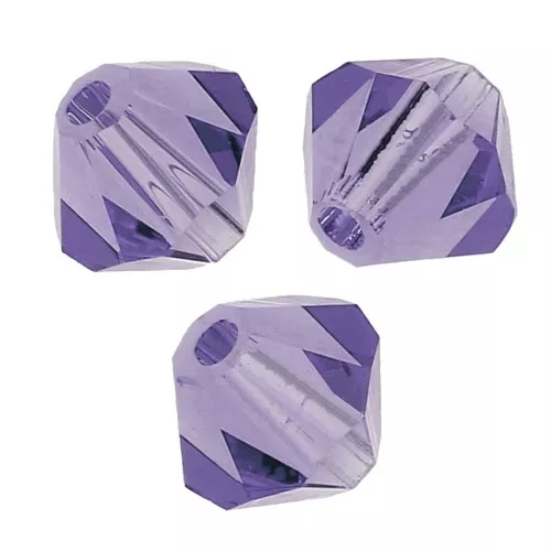 5mm Preciosa Crystal Bicones - MC Bead Rondell - Tanzanite x12