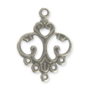 Light weight spacers 32x24mm gunmetal tone x10