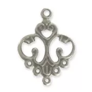 Light weight spacers 32x24mm gunmetal tone x10