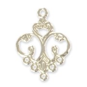 Light weight spacers 32x24mm Silver tone x10|raw }}