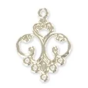 Light weight spacers 32x24mm Silver tone x10