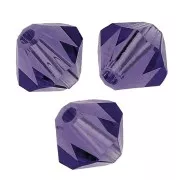 5mm Preciosa Crystal Bicones - MC Bead Rondell - Deep Tanzanite x12