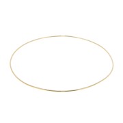 64mm Smooth bangle Bracelet - 3 Microns Gold Plated x1