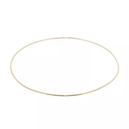 64mm Smooth bangle Bracelet - 3 Microns Gold Plated x1