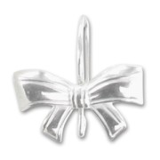 Sterling Silver Bowtie Earwires 19mm x 2|raw }}