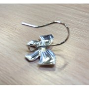 Sterling Silver Bowtie Earwires 19mm x 2